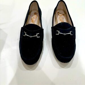 Sam Edelman black suede loafer 9.5 EUC very little wear